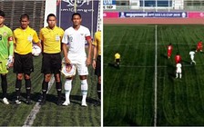 Mặt sân Olympic được ví như... ruộng bậc thang ở giải U.22 Đông Nam Á 2019