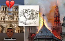 Giới cầu thủ cầu nguyện cho Nhà thờ Đức Bà Paris