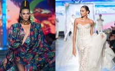 Siêu mẫu Võ Hoàng Yến catwalk điệu nghệ với bộ trang phục 'nhạy cảm'