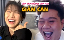 Han Sara và Yuno Bigboi vừa tập thể dục vừa hát 'Giảm cân' cực hài