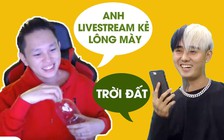 Lỡ hứa trên livestream, B Ray chơi lầy gọi Đạt G xin 5 triệu kẻ chân mày