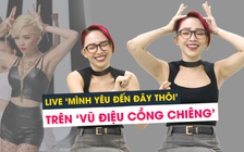 Tóc Tiên chật vật hát live 'Mình yêu đến đây thôi' kết hợp 'Vũ điệu cồng chiêng'