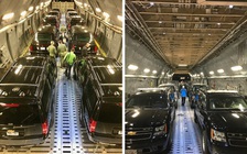 Chuyên xa Tổng thống Mỹ đáp vận tải cơ C-17 sang châu Á
