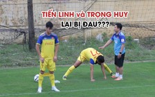 Tiến Linh - Trọng Huy bị đau trong buổi tập cùng U.23 Việt Nam