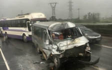 Tai nạn liên tiếp trên cao tốc Pháp Vân - Cầu Giẽ vì mưa