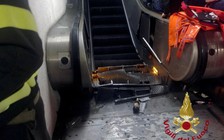 Sập thang cuốn trước trận AS Roma - CSKA Moscow, nhiều cổ động viên Nga bị thương