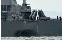 Tàu chiến Mỹ va chạm tàu dầu ở Biển Đông