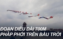 Độc đáo dây diều dài 700 m của nghệ nhân Trung Quốc