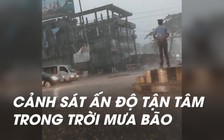 Dù bão vẫn điều tiết giao thông, cảnh sát Ấn Độ nhận mưa lời khen