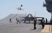 F-35B vẫn tung cánh từ tàu sân bay Anh sau sự cố rơi máy bay