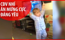 Fan nhí ăn mừng bàn thắng cực đáng yêu