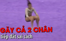 Gãy 2 chân vì tiếp đất sai cách