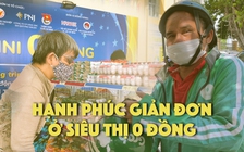 Chồng chạy xe ôm, vợ bán vé số hạnh phúc chở nhau đi siêu thị 0 đồng