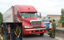 Nhân chứng tường trình lại vụ CSGT bị hất văng khỏi đầu xe container