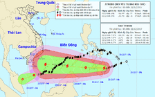 Bão số 15 suy yếu thành áp thấp nhiệt đới, bão Tembin đang hướng vào Biển Đông