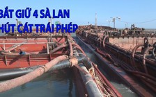 Bắt giữ 4 sà lan hút 1.000 m3 cát trái phép trên biển Cần Giờ