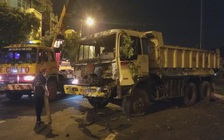 Phong tỏa đại lộ Võ Văn Kiệt vì một chiếc xe ben "đại náo" trên đường