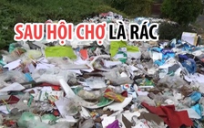 Bãi rác lù lù xuất hiện sau một hội chợ