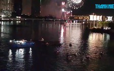 Vất vả chặn tàu thuyền “tấn công” vùng nước pháo hoa ở Đà Nẵng