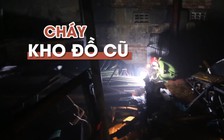 Cháy lớn tại kho đồ cũ ở trung tâm thành phố Đà Nẵng