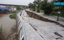 Sau 5 năm, kè bên hữu sông Mã lại sạt lở nghiêm trọng