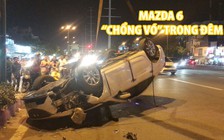 Mazda 6 do tài xế sặc mùi bia rượu lái “chổng vó” trong đêm