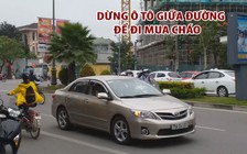 Tài xế "bình tĩnh” nhất quả đất: Thản nhiên dừng ô tô giữa đường để… mua cháo