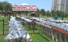 Cận cảnh trận địa pháo hoa trước giờ khai hỏa