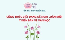 [ÔN THI THPT QUỐC GIA 2019] MÔN VĂN: Chuyên đề 9 - Nghị luận một ý kiến bàn về văn học