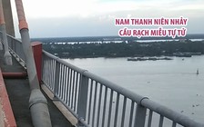 Nghi do mâu thuẫn tình cảm, nam thanh niên nhảy cầu