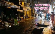 Cháy nhà tại quận 1 làm mất điện trên diện rộng