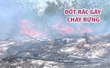 Công nhân xây dựng đốt rác gây cháy rừng ở Quảng Trị