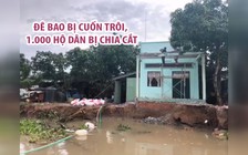 Trên 1.000 hộ dân bị chia cắt do đoạn đê bao sạt lở xuống sông Hậu