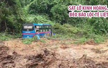 Đèo Bảo Lộc tê liệt vì sạt lở kinh hoàng