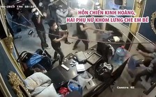 Hỗn chiến kinh hoàng tại một nhà hàng ở TP.HCM, 2 người phụ nữ khom lưng che em bé