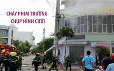 Phim trường chụp hình cưới bạc tỉ cháy dữ dội, hàng trăm học sinh náo loạn