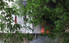 Cháy lớn tại công ty sản xuất ván MDF rồi cháy lan vườn cao su