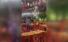 Kinh hoàng cảnh tượng chém, chọi nhau hỗn loạn trong quán nhậu