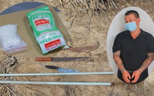 Thu giữ ma túy và nhiều hung khí tại nơi ở của một người đàn ông nghiện ngập