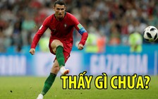 Ronaldo trổ tài sút bóng cực đỉnh trước trận đại chiến với Uruguay