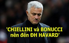 Mourinho khuyên Chiellini và Bonucci nên đến Harvard dạy đào tạo trung vệ