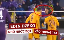 Edin Dzeko nhổ nước bọt khiêu khích trọng tài