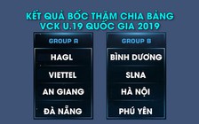 Hấp dẫn 2 bảng đấu của VCK U.19 Quốc gia 2019