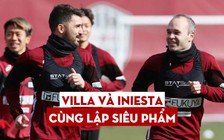 Villa và Iniesta thay nhau lập siêu phẩm ở Nhật Bản