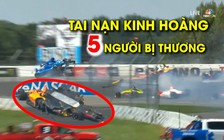 Tai nạn kinh hoàng, 5 người bị thương ở đường đua tử thần Ponoco