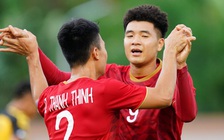 Đức Chinh vô cùng phấn khích với cú Poker vào lưới Brunei