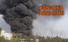 Cháy xưởng sản xuất nhựa, nhiều công nhân tháo chạy