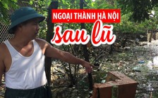 Rác thải tràn ngập sau lũ, ngoại thành Hà Nội lo bùng phát dịch bệnh