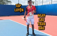 Thắng chóng vánh, mặc nắng nóng Lý Hoàng Nam tập ngay sau trận đấu