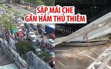 Cửa ngõ trung tâm TP.HCM hỗn loạn vì sập mái che gần hầm Thủ Thiêm